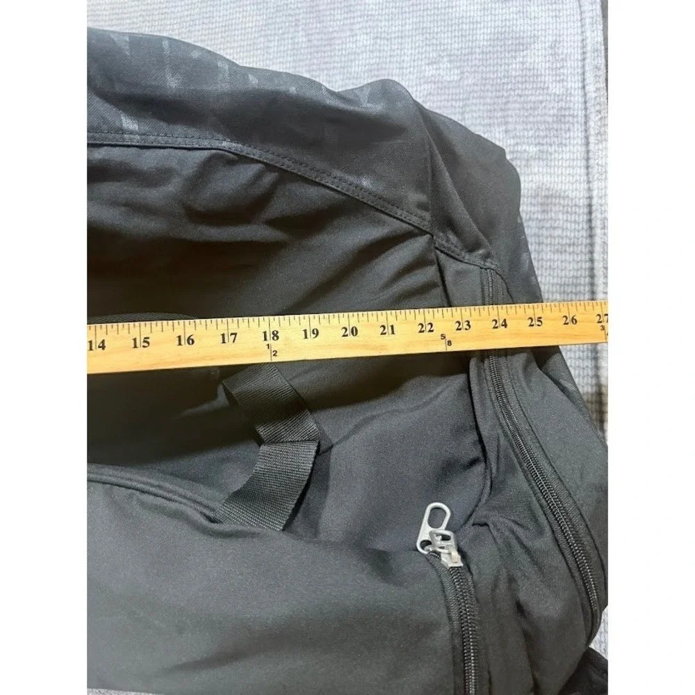 Nike Black Duffel Bag with White Swoosh